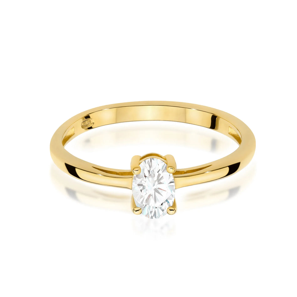 Gold Ring with 0.30ct Diamond