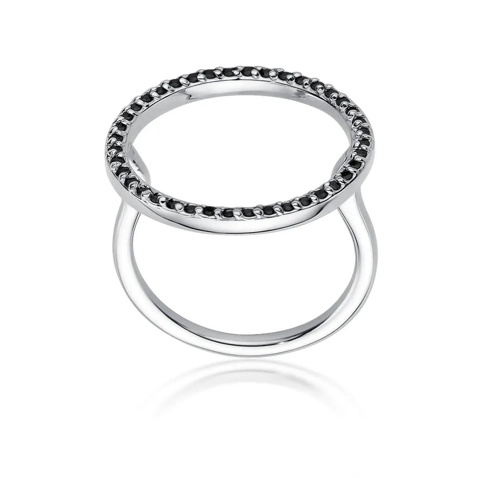 Gold Ring with 0.20ct Black Diamonds