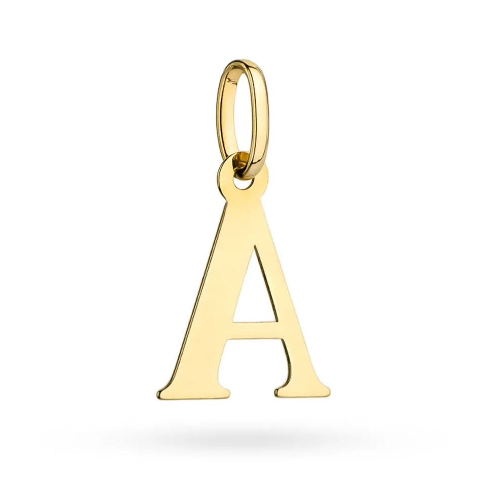 Gold Pendant Letter A