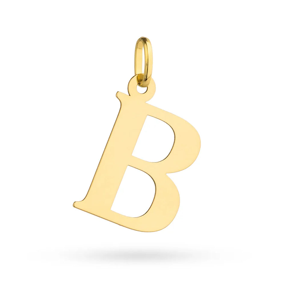 Gold Pendant Letter B