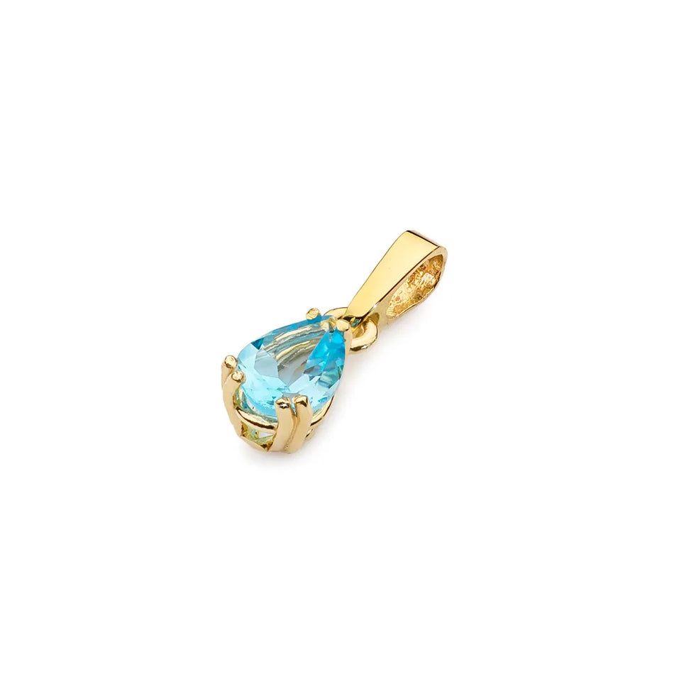 Gold Pendant with 0.90ct Topaz