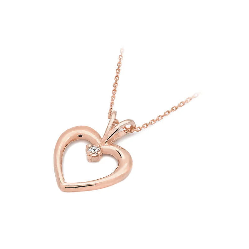 Zlatý přívěsek s diamantem 0,04 ct