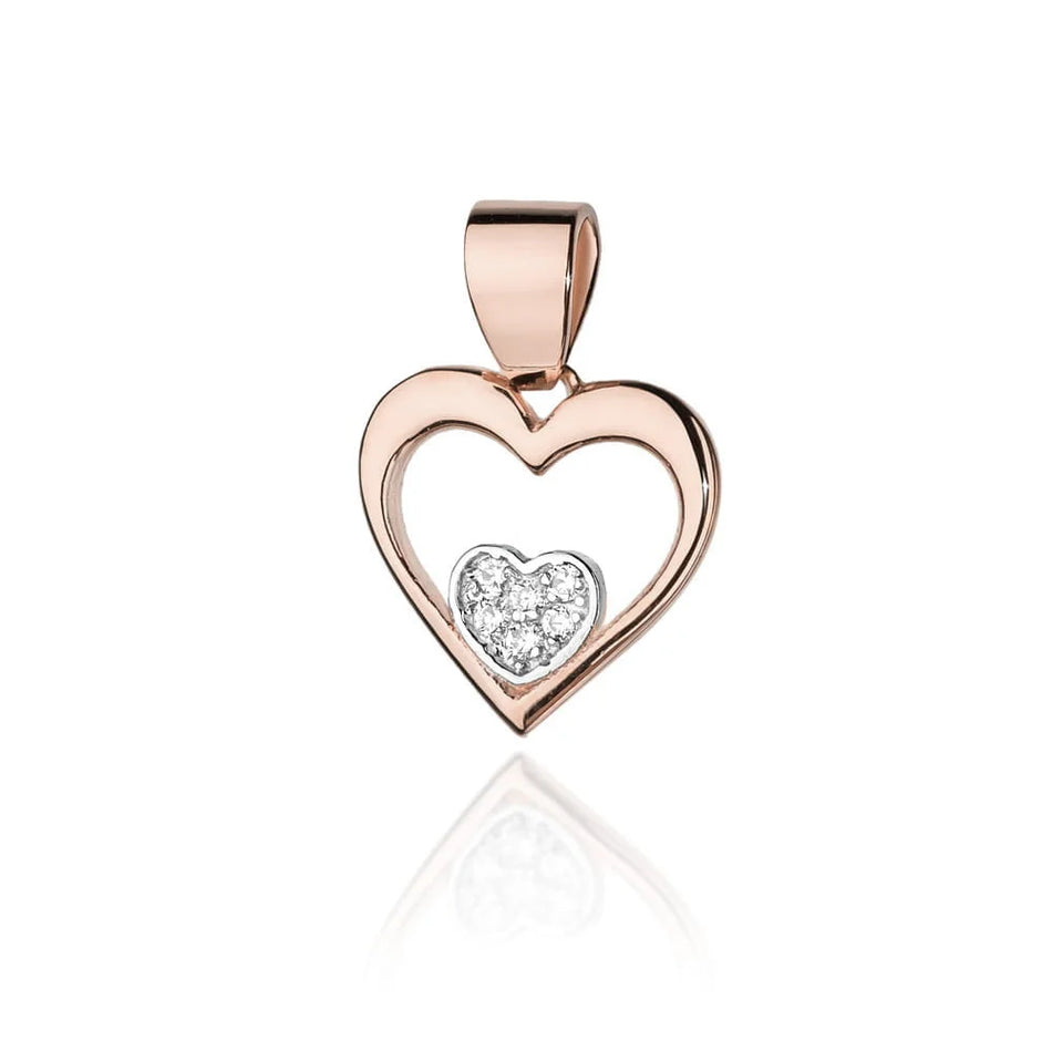 Zlatý přívěsek s diamanty 0,052 ct