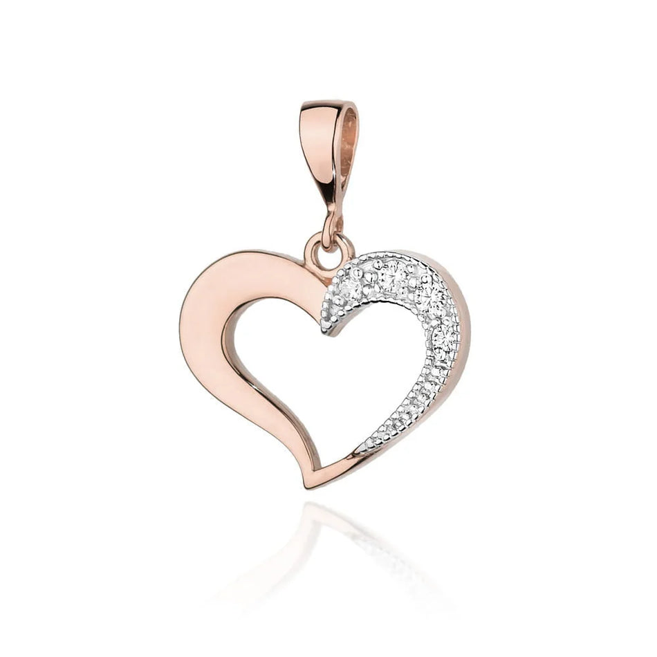 Zlatý přívěsek s diamanty 0,064 ct