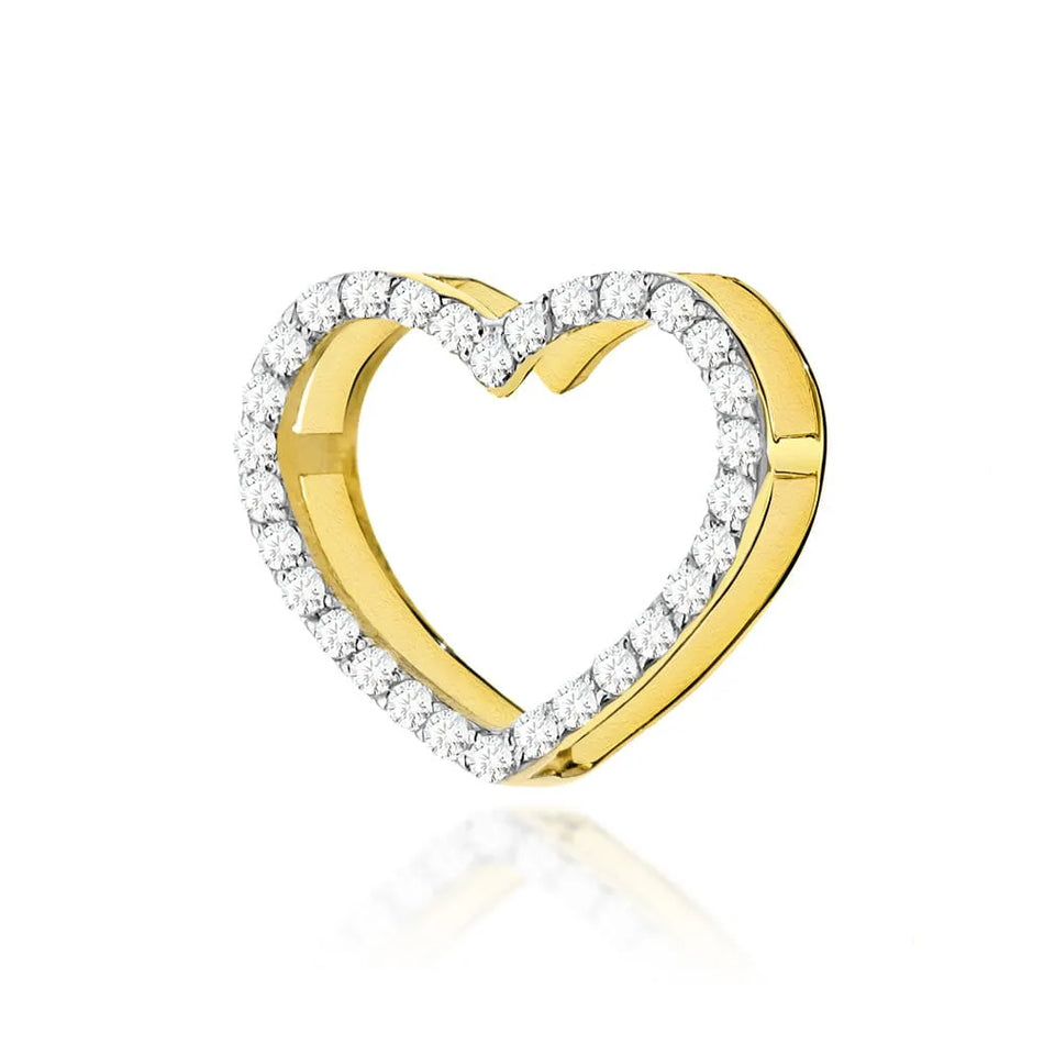 Zlatý přívěsek s diamanty 0,15 ct