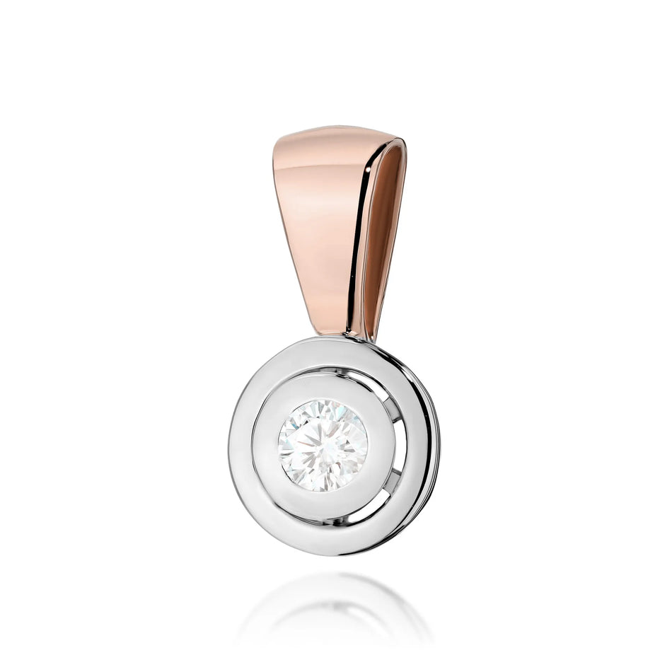 Zlatý přívěsek s diamantem 0,10 ct