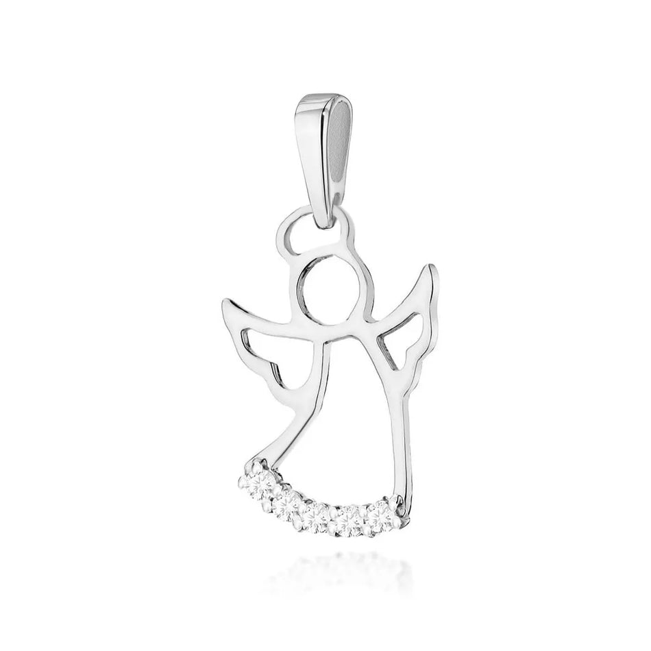 Gold Pendant with 0.073ct Diamonds