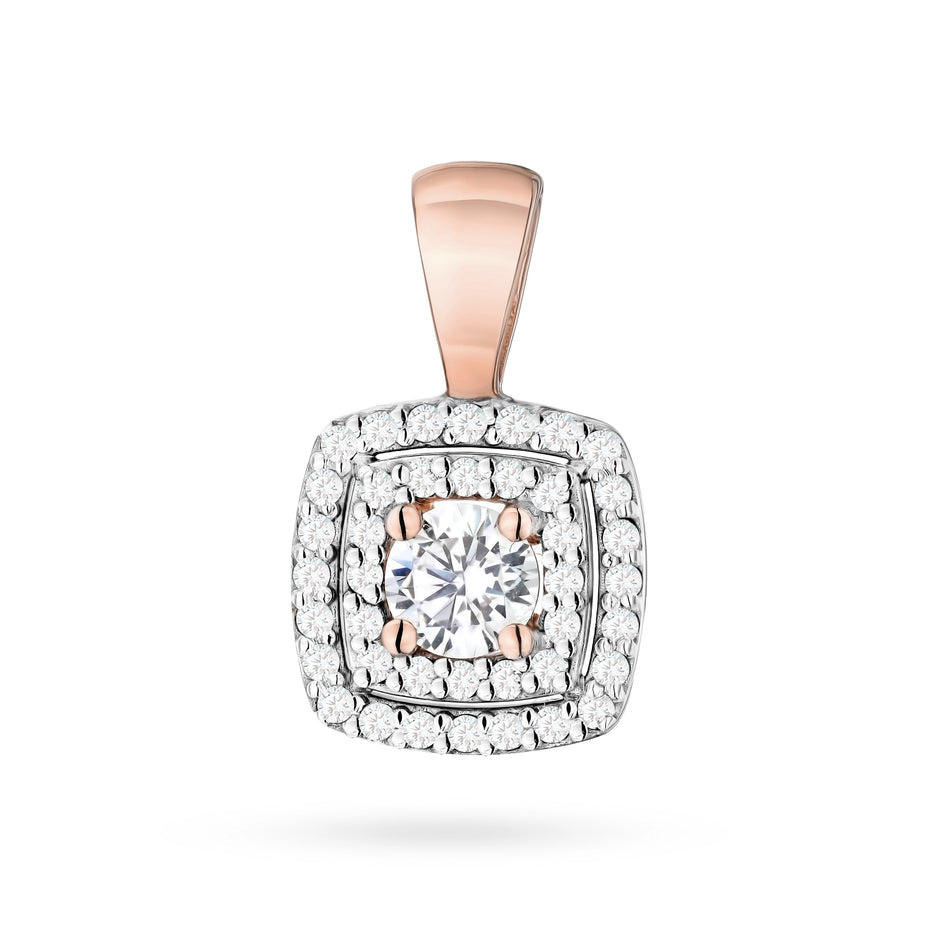 Zlatý přívěsek s diamanty 0,30 ct a 0,20 ct