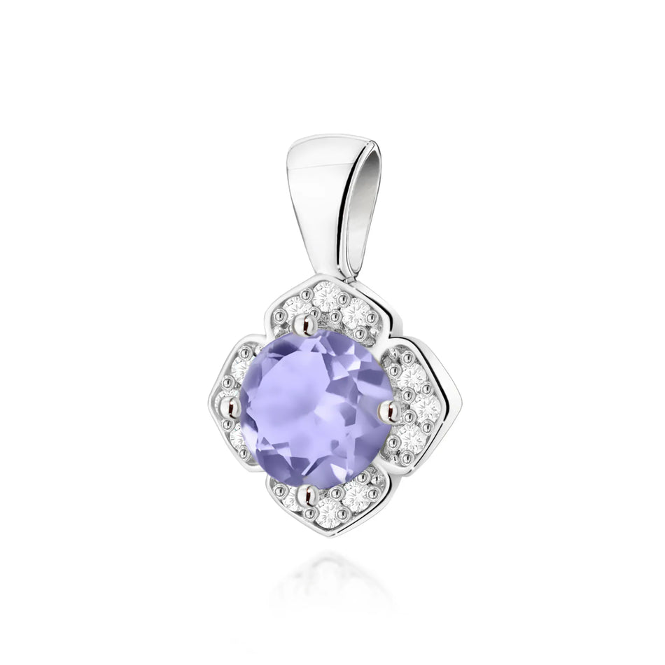 Zlatý přívěsek s 0,50ct tanzanitem a 0,06ct diamanty