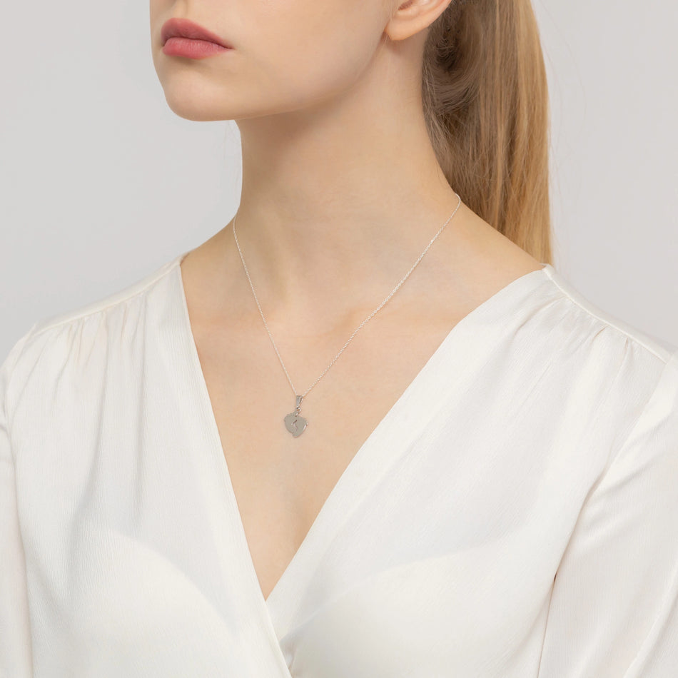 Stříbrný Přívěsek Dětské Nožičky