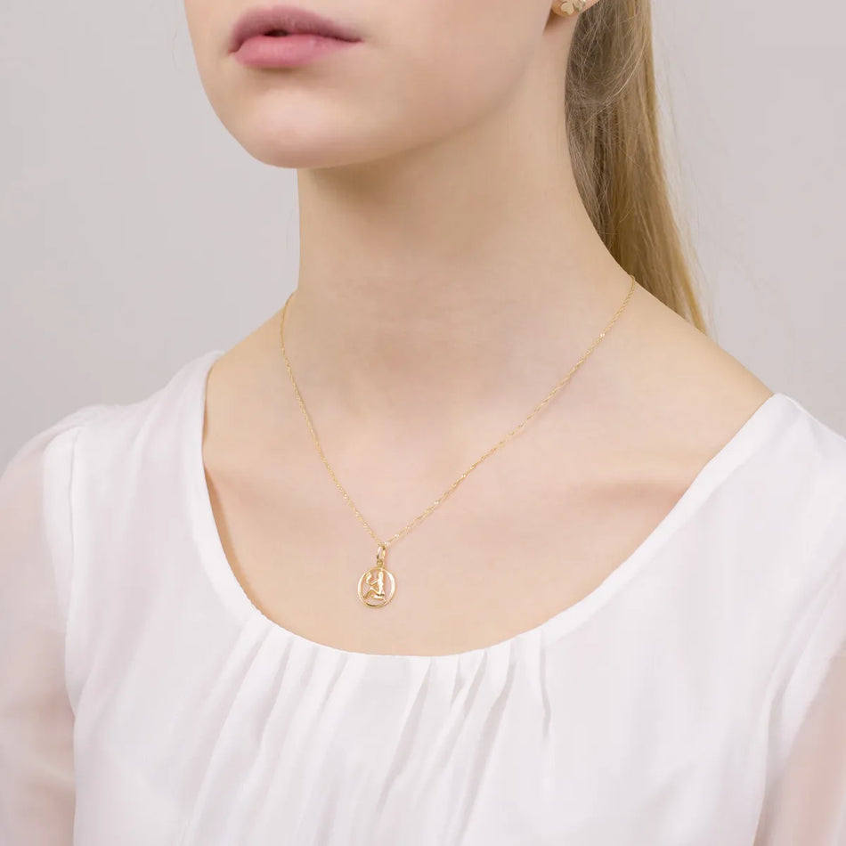 Zlatý přívěsek znamení zvěrokruhu Panna