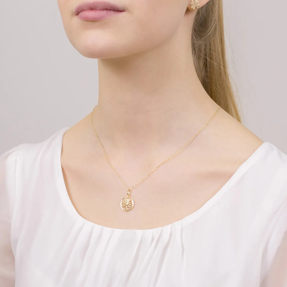 Zlatý přívěsek znamení zvěrokruhu Rak